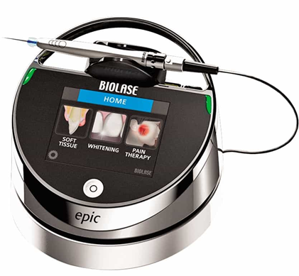 Dental diode laser device used for soft tissue procedures