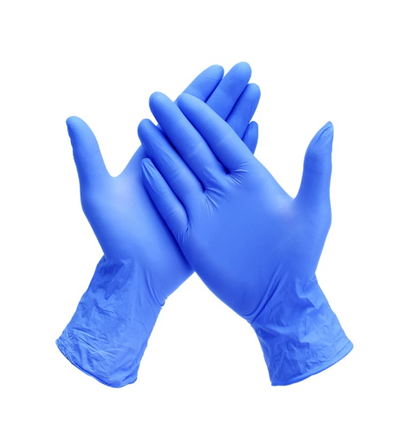 Sterilized examination gloves for dental treatments