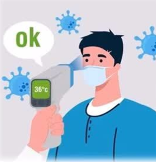 Non-contact temperature screening for patients and companions