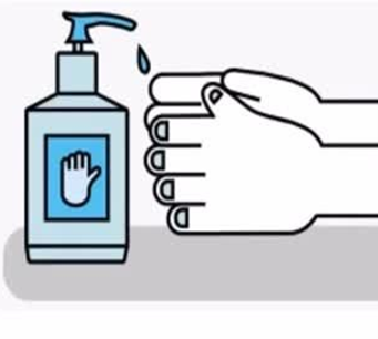 Hand sanitization before entering the clinic
