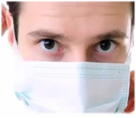 Disposable surgical mask for clinic visitors
