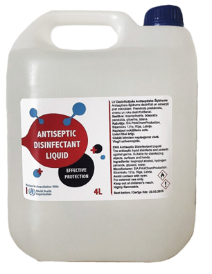 Antiseptic disinfectant solution for cleaning before autoclaving