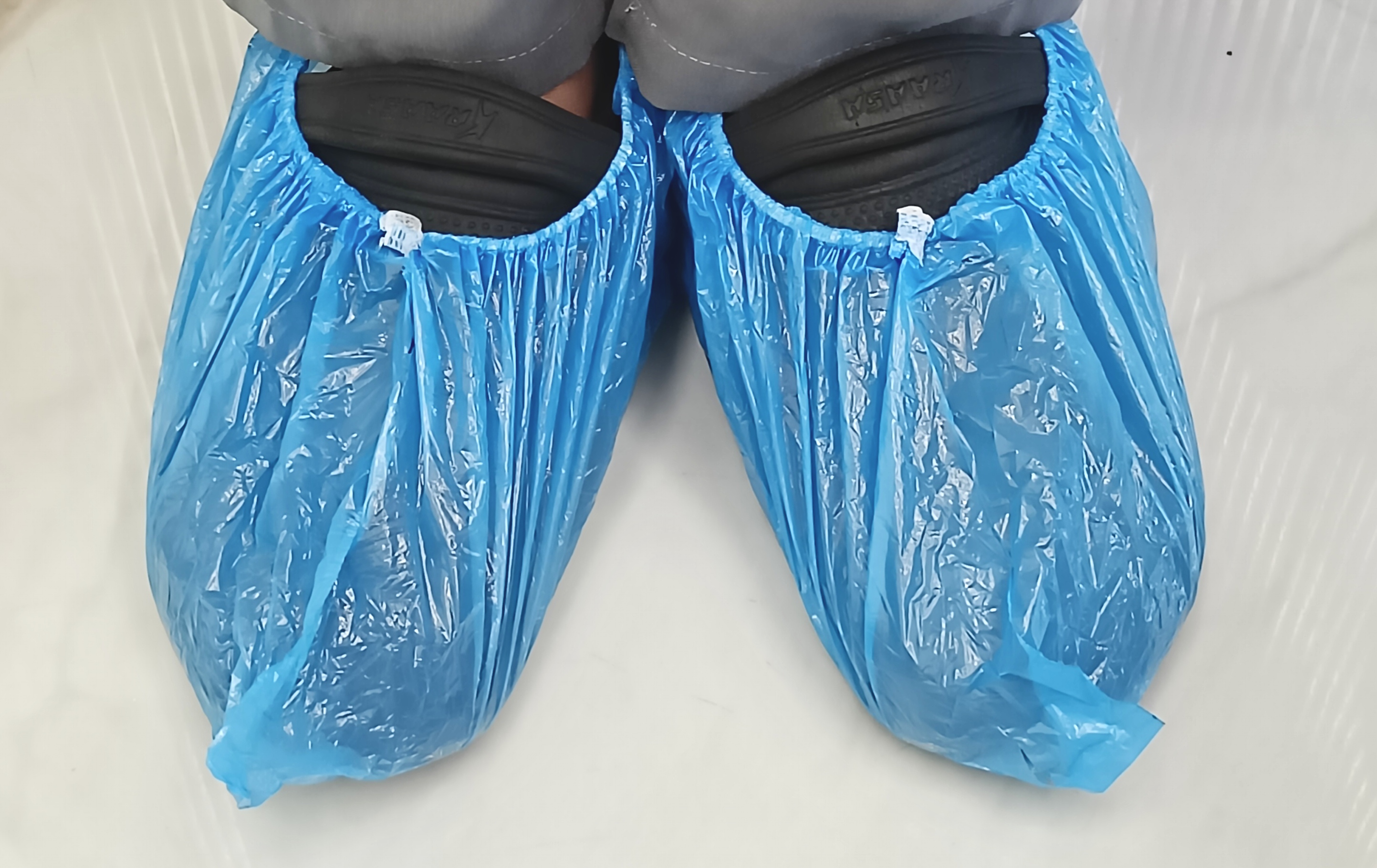 Disposable shoe covers for infection control