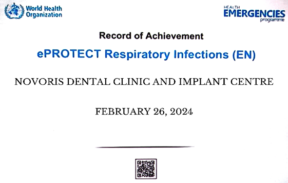 WHO Record of Achievement – ePROTECT Respiratory Infections
